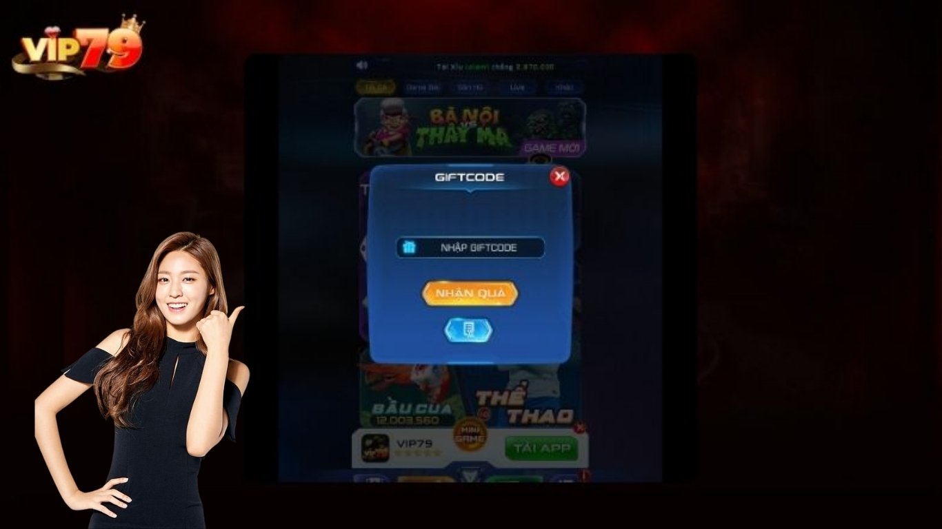 Hướng dẫn cách nạp Giftcode vào cổng game Vip79