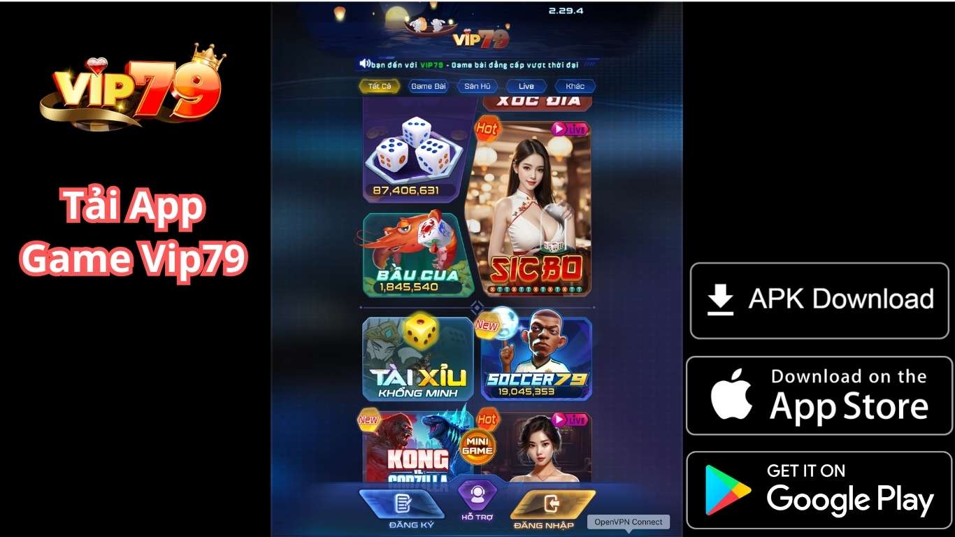 Hướng dẫn cách tải app Vip79 cho Android, IOS