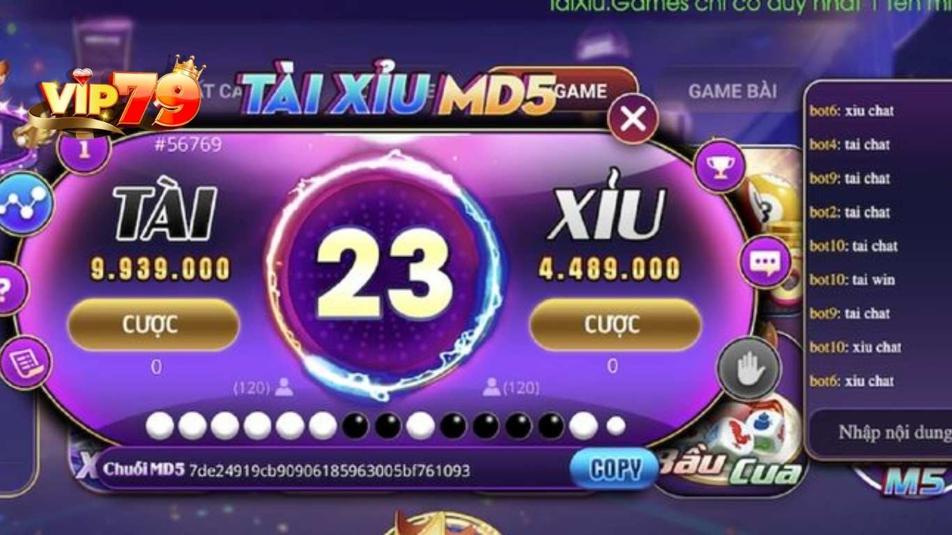 Tài xỉu MD5 VIP79 có gì khác biệt so với phiên bản khác?