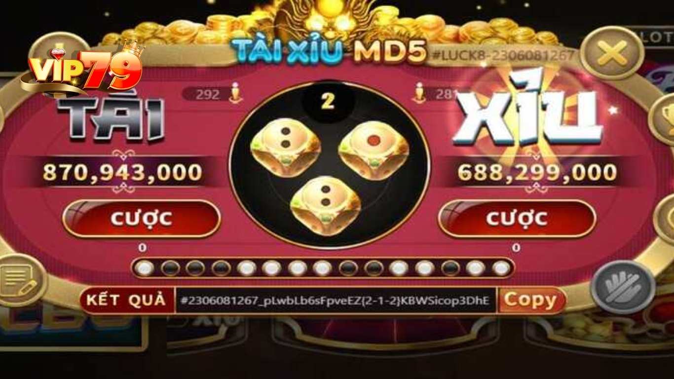 Thông tin cần nắm về game tài xỉu MD5 VIP79